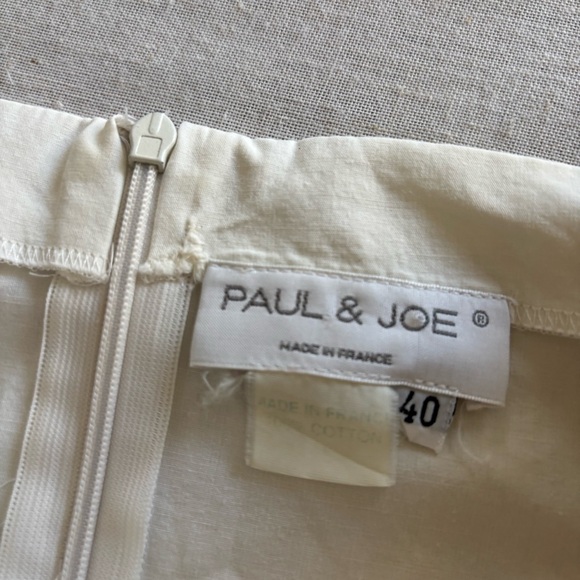 Paul & Joe Art Deco Floral Trim Cream Midi Dress S | Vintage Romantic - Picture 2 of 9